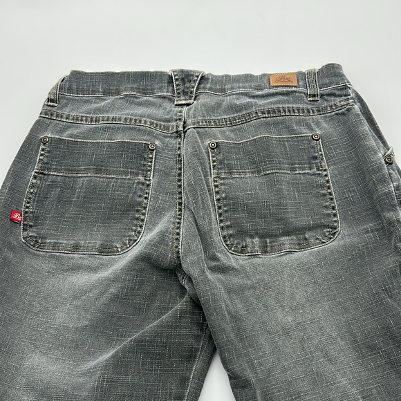 Be Bop Vintage Y2K Women's Gray Flared‎ Jeans w/ frayed bottoms size 7 (A99) - Picture 7 of 9